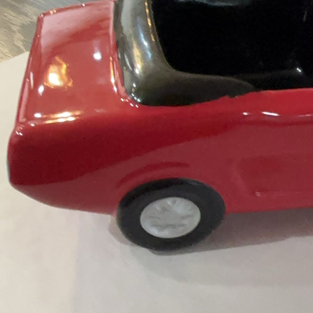 Teleflora Mustang Convertible Car Planter Red Ceramic Ford Licensed ceramic - Picture 11 of 14